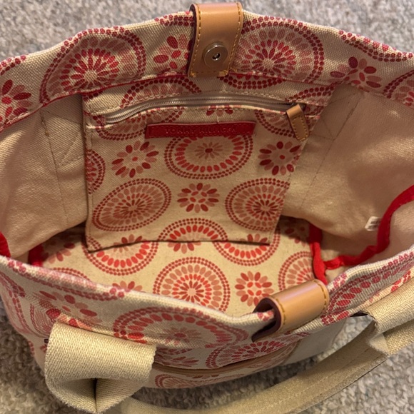 Tommy Hilfiger Pink and Cream Floral Tote - Picture 3 of 6